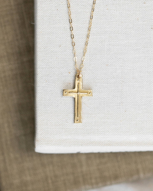 16" - Cross / Titus 3:4-5 (Original Pendant Necklace)