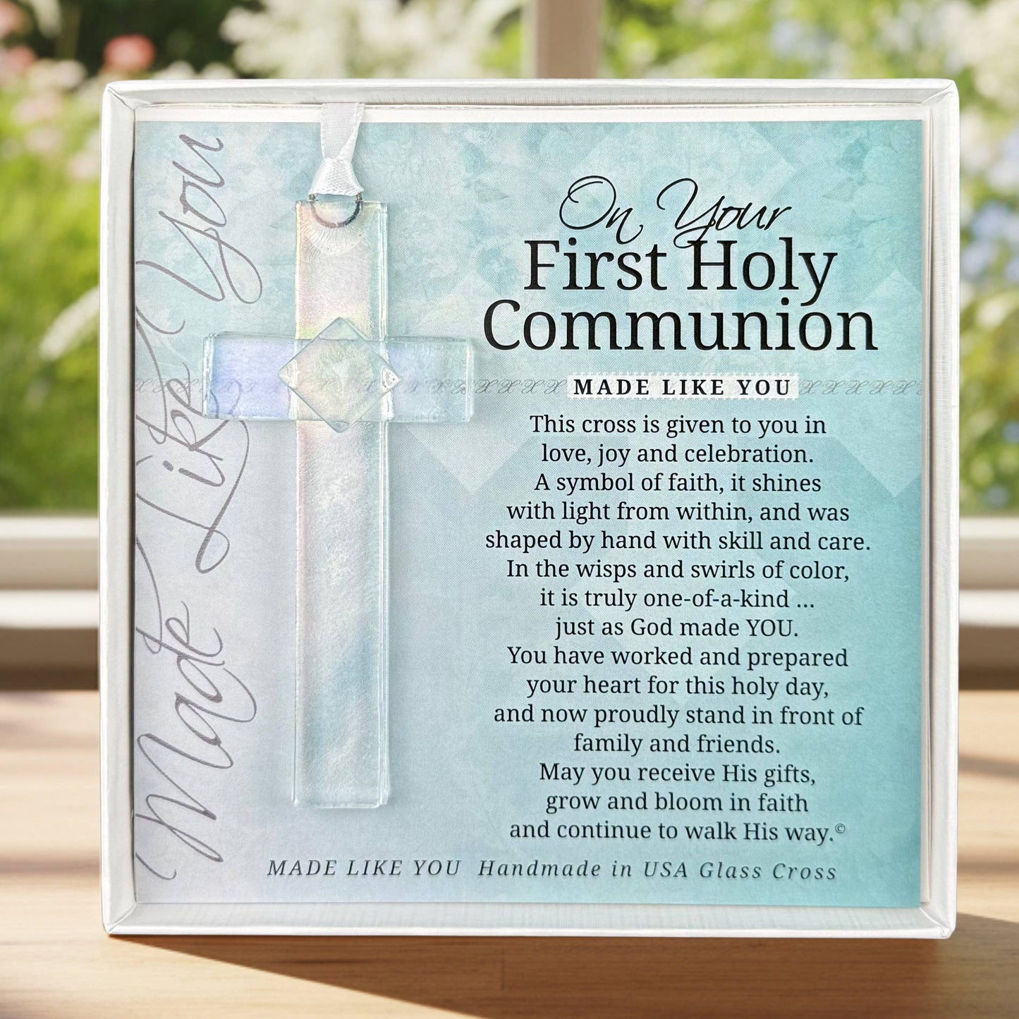 1st Holy Communion Iridescent Cross