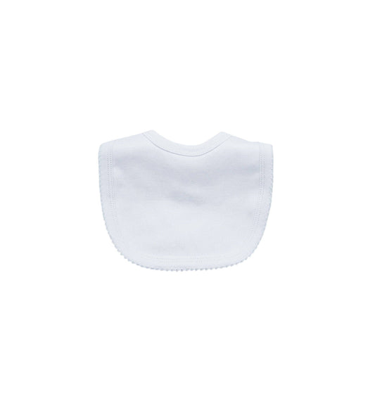 Bib - Picot Outside: White w/ White Trim