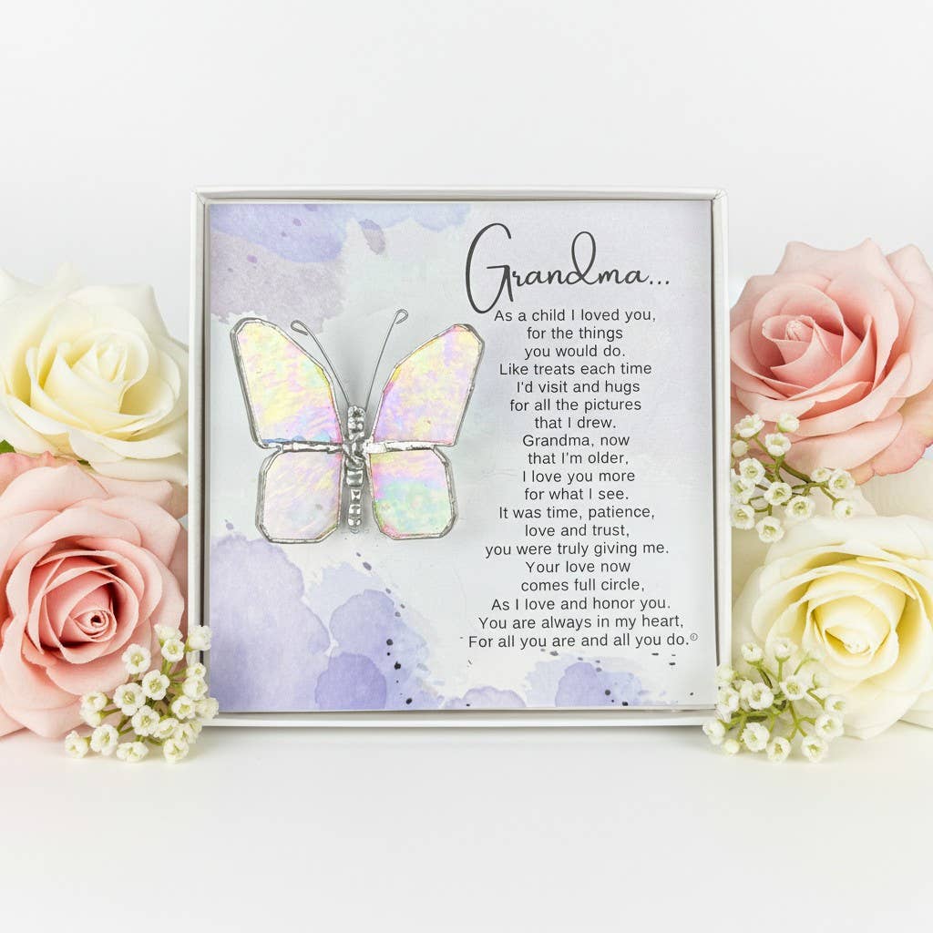 Grandma Stained Glass Butterfly