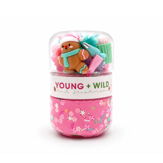 PREORDER Holiday Grab & Go Dough Jars- Pastel Gingerbread
