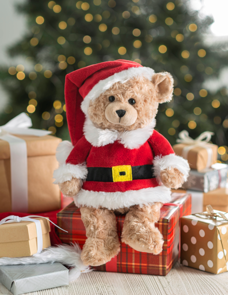 Joyous Santa Bear