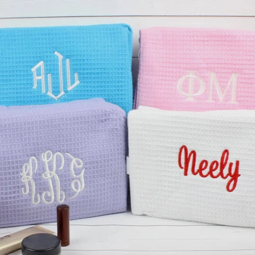 Waffle Cosmetic Bags
