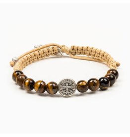 Wake Up and Pray Meditation Bracelet-Tiger Eye