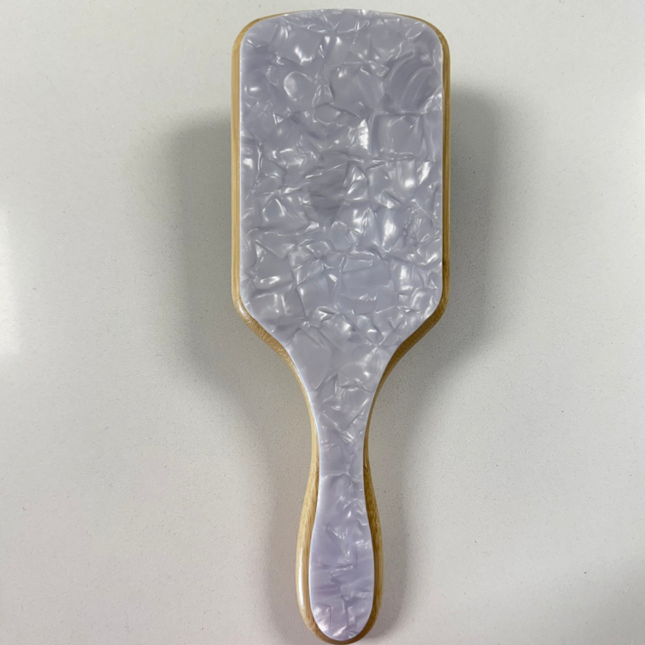 Acrylic Back Boar Bristle Paddle Brush