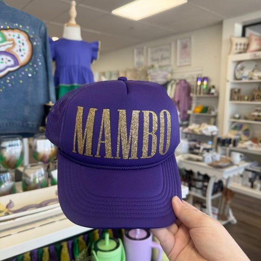 MAMBO Glitter Vinyl on Foam Trucker Cap