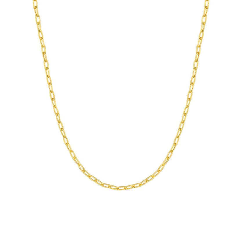 Amanda Blu Add a Charm Paper Clip Gold Necklace
