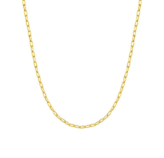 Amanda Blu Add a Charm Paper Clip Gold Necklace