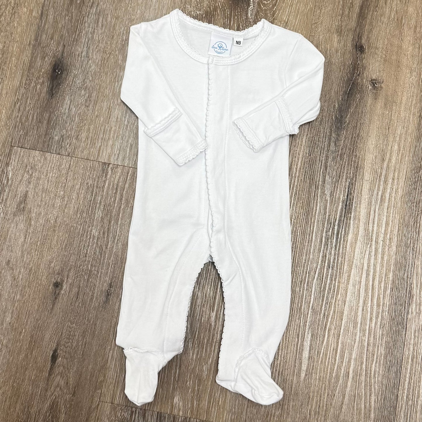 Picot Trim Cotton Footie