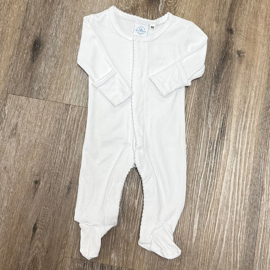 Picot Trim Cotton Footie