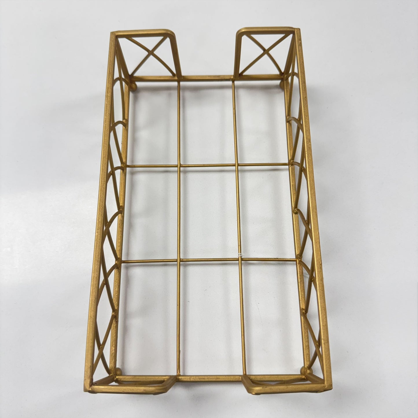 Paper Guest Towel Metal Caddy Arch Matte Gold