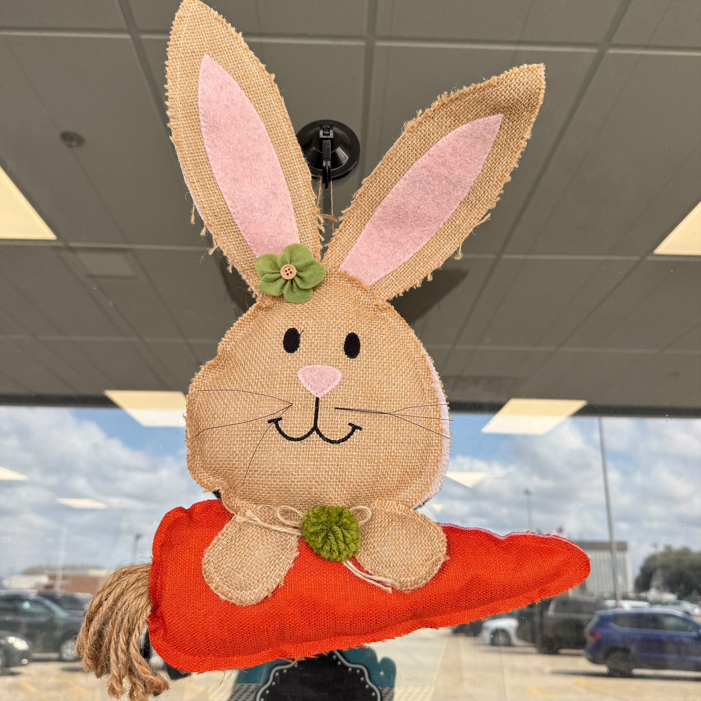 Burlap Bunny Door Hanger