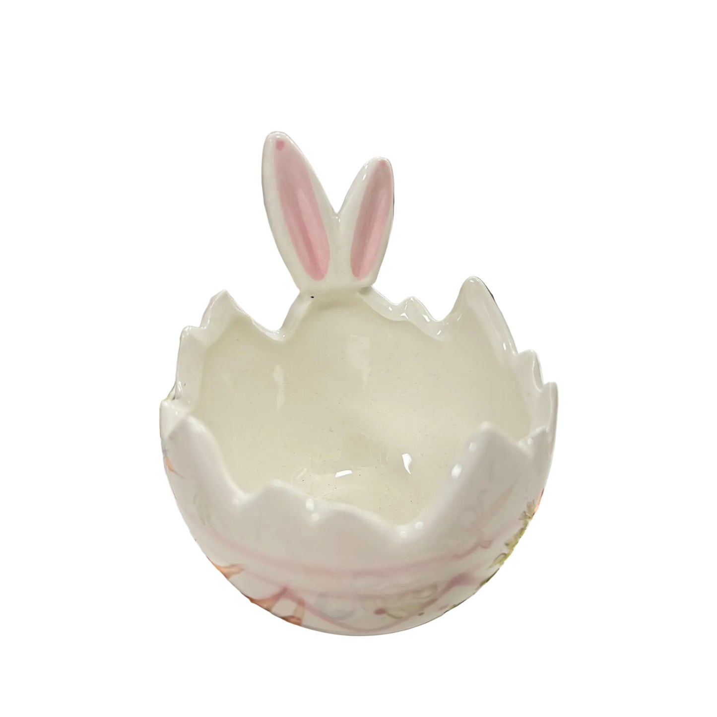 Pink Ceramic Bunny Trinket Dish