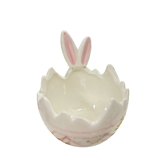 Pink Ceramic Bunny Trinket Dish