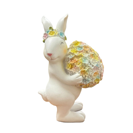 Resin Floral Bunny