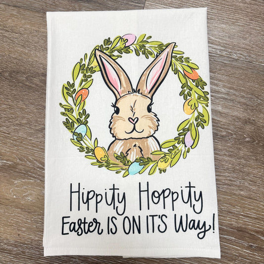 Hippity Hoppity Easter Tea Towel