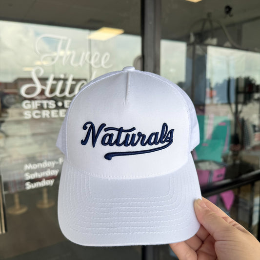 Naturals Embroidered Puff Hat