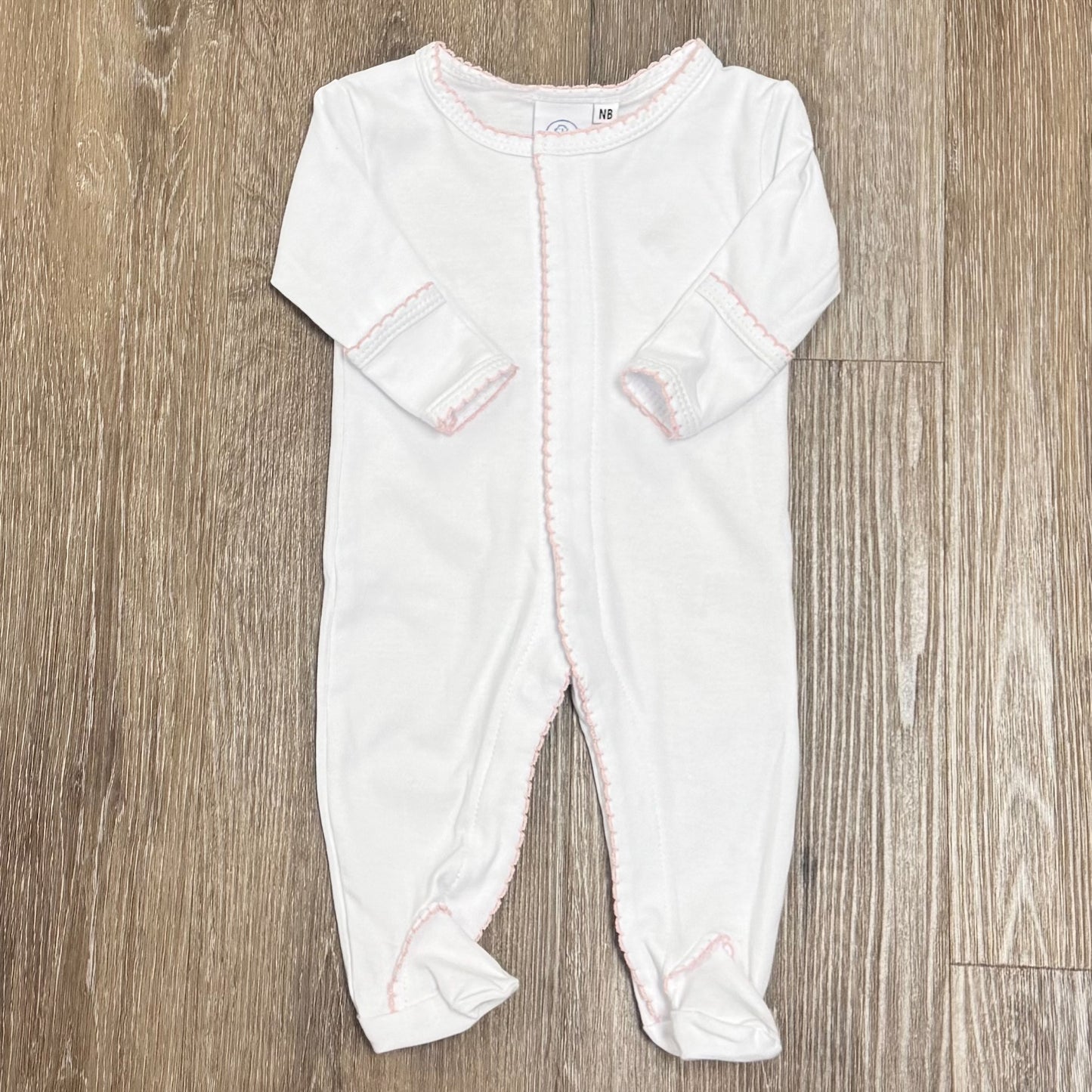 Picot Trim Cotton Footie