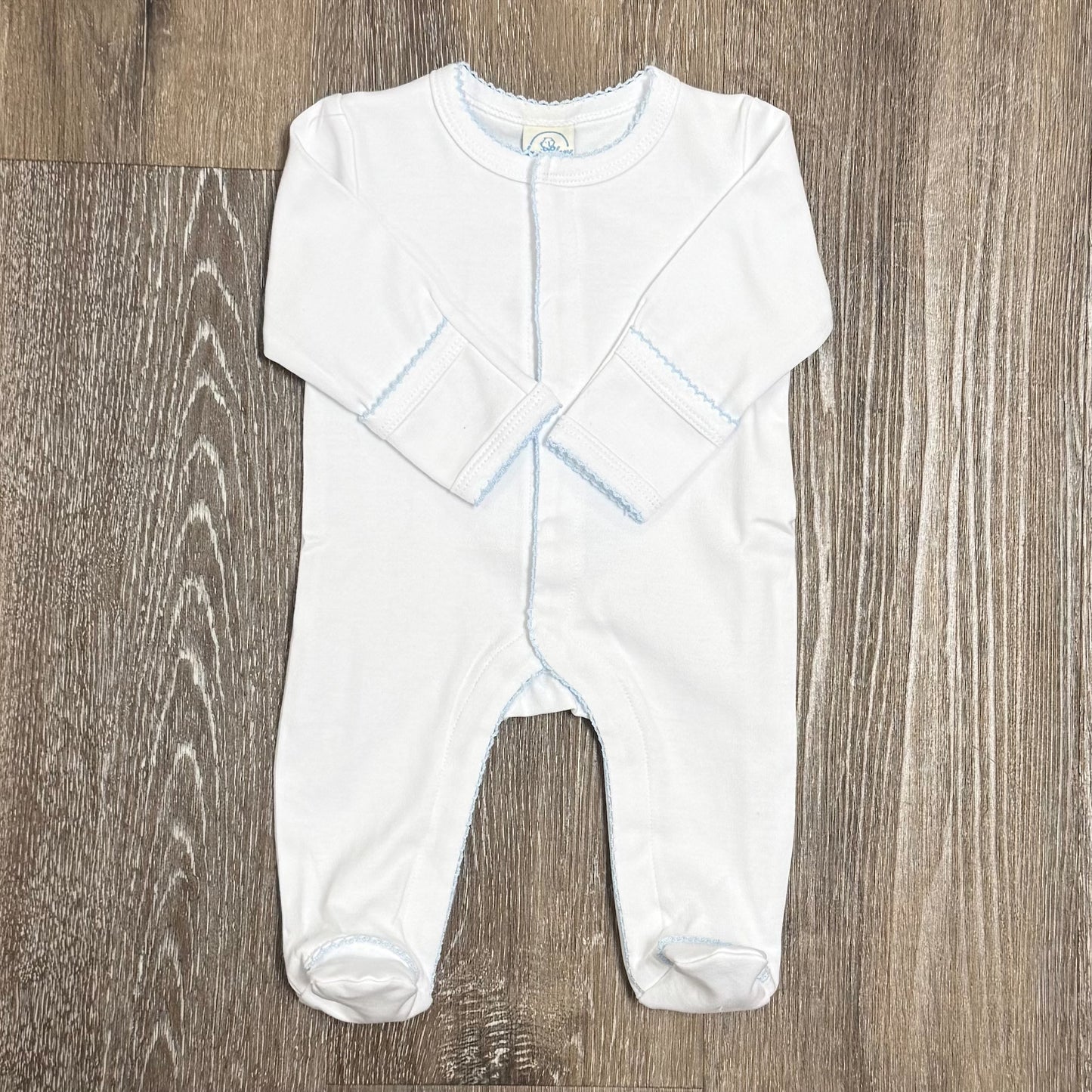 Picot Trim Cotton Footie