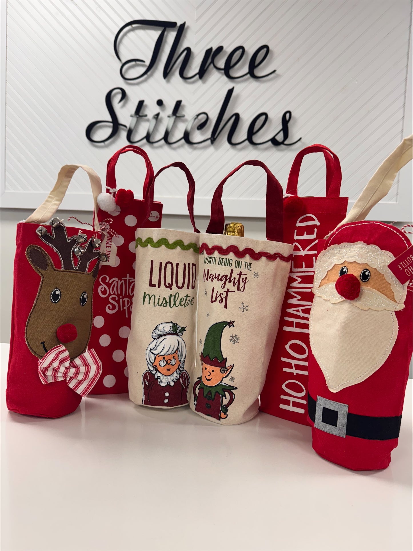 Christmas Wine Bottle Bag