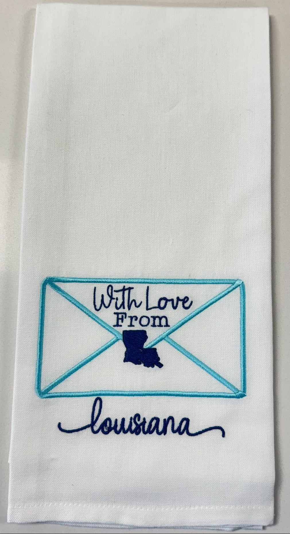 Love from Louisiana Envelope Towel
