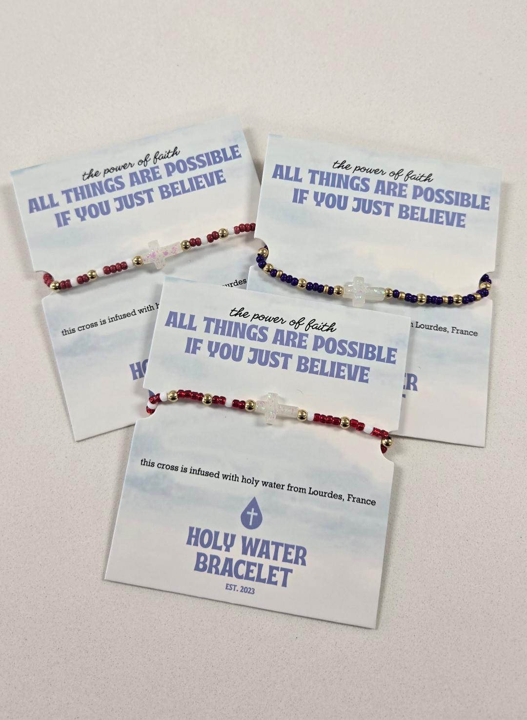 Gameday Holy Water Bracelet