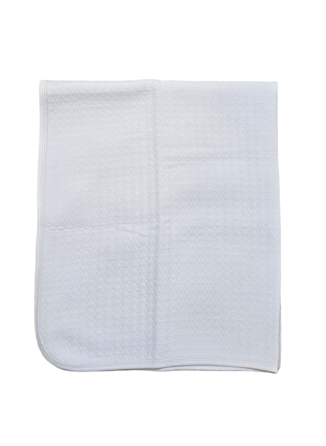 Quilted Pearl Receiving Blanket