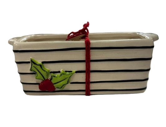 Holly Berry Mini Loaf Pan and Towel Set
