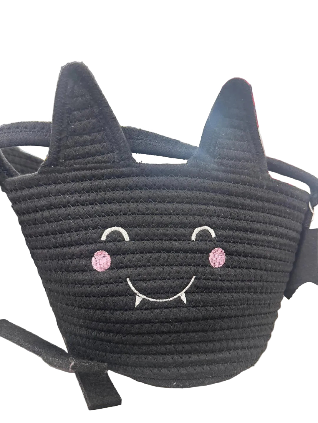 Bat Rope Halloween Basket