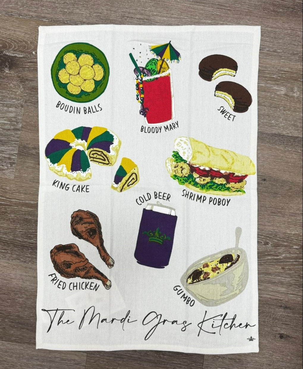 The Mardi Gras Kitchen Hand Towel