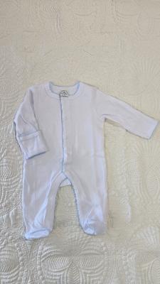 Picot Trim Cotton Footie