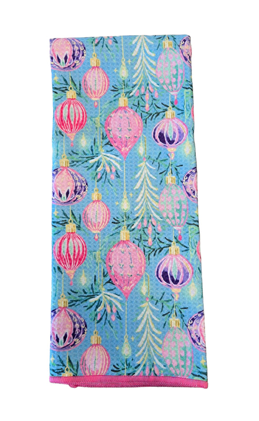 Christmas Ornaments Quick Dry Kitchen Towel