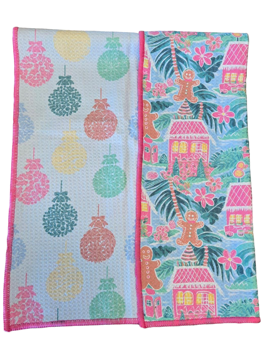 Tropical Gingerbread Quick Dry Kitchen Towel