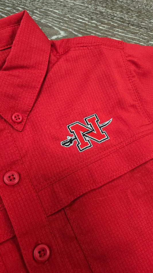 Youth Nicholls Embroidered BAW Fishing Shirt