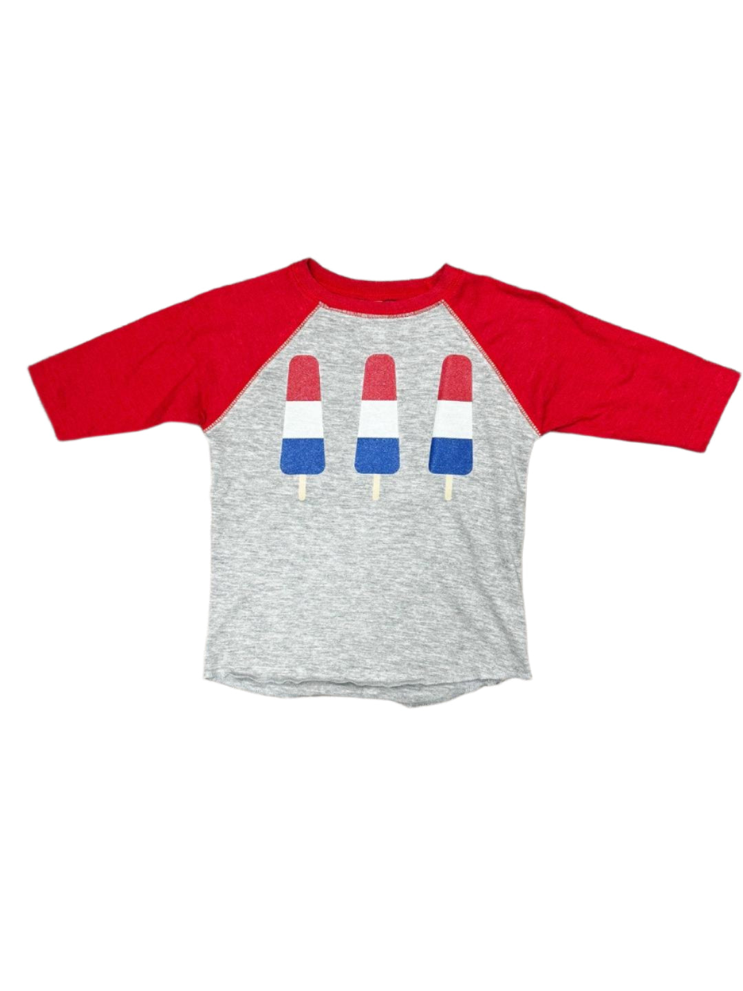 Toddler Glitter Popsicle Raglan Tee