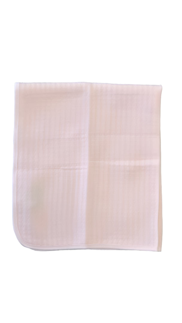 Quilted Pearl Receiving Blanket