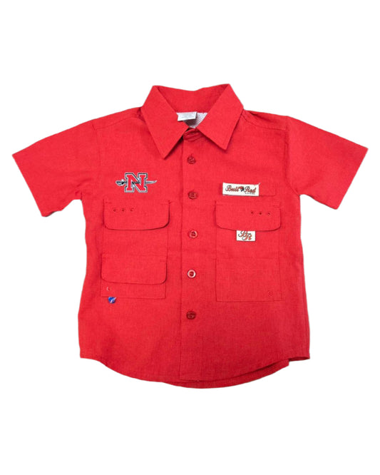 Nicholls Embroidered Toddler Fishing Shirt