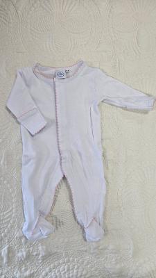 Picot Trim Cotton Footie