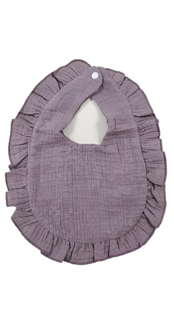 Muslin Ruffle Toddler Bib