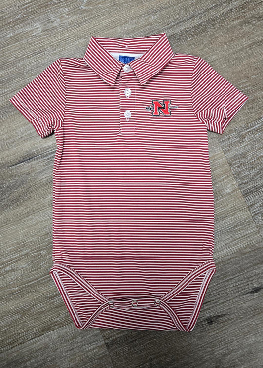 Nicholls Pencil Stripe Short Polo Onesie