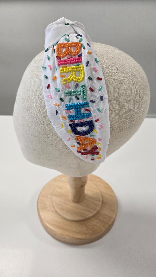 It’s My Birthday Beaded Headband