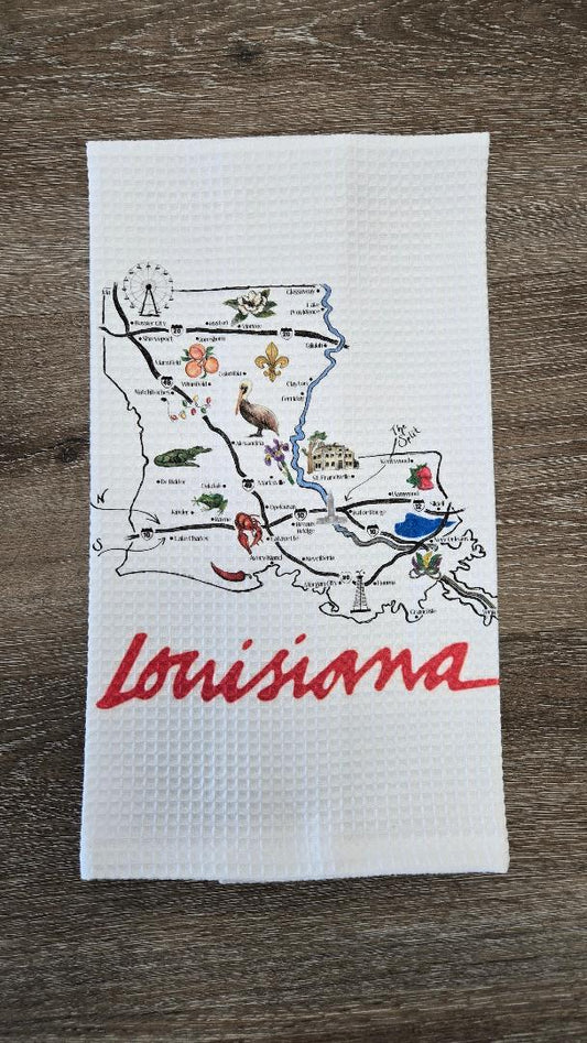 Louisiana State Waffe Hnad Towel