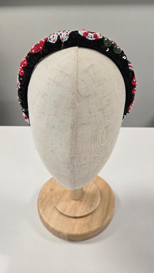 Beaded Christmas Headband