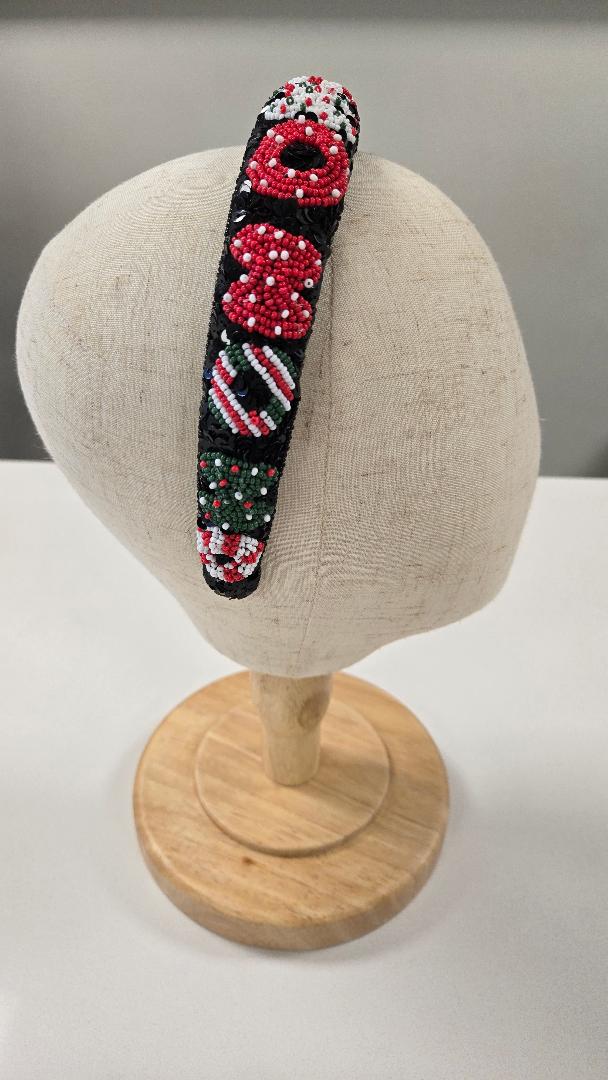 Beaded Christmas Headband