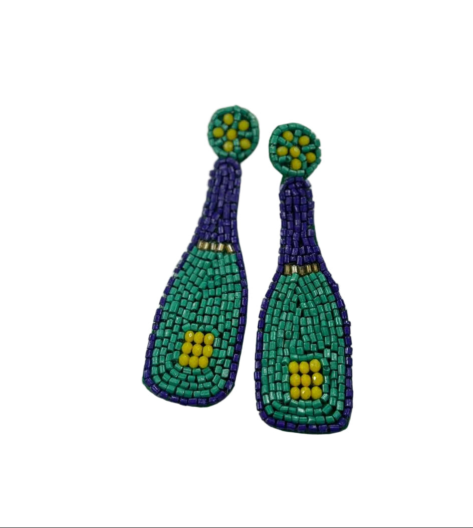 Champagne Bottle Earrings