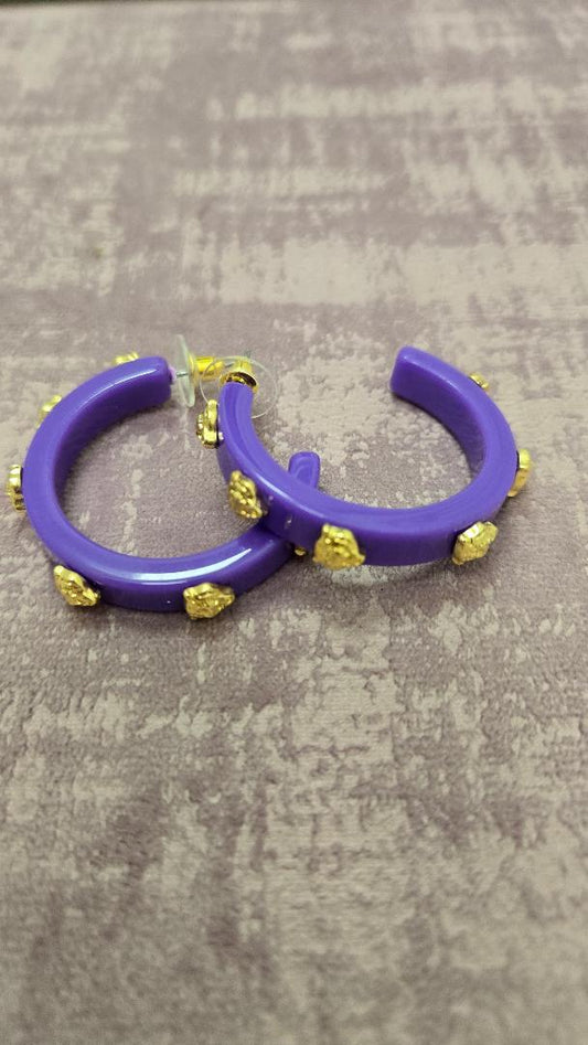 Tiger Hoop Earrings