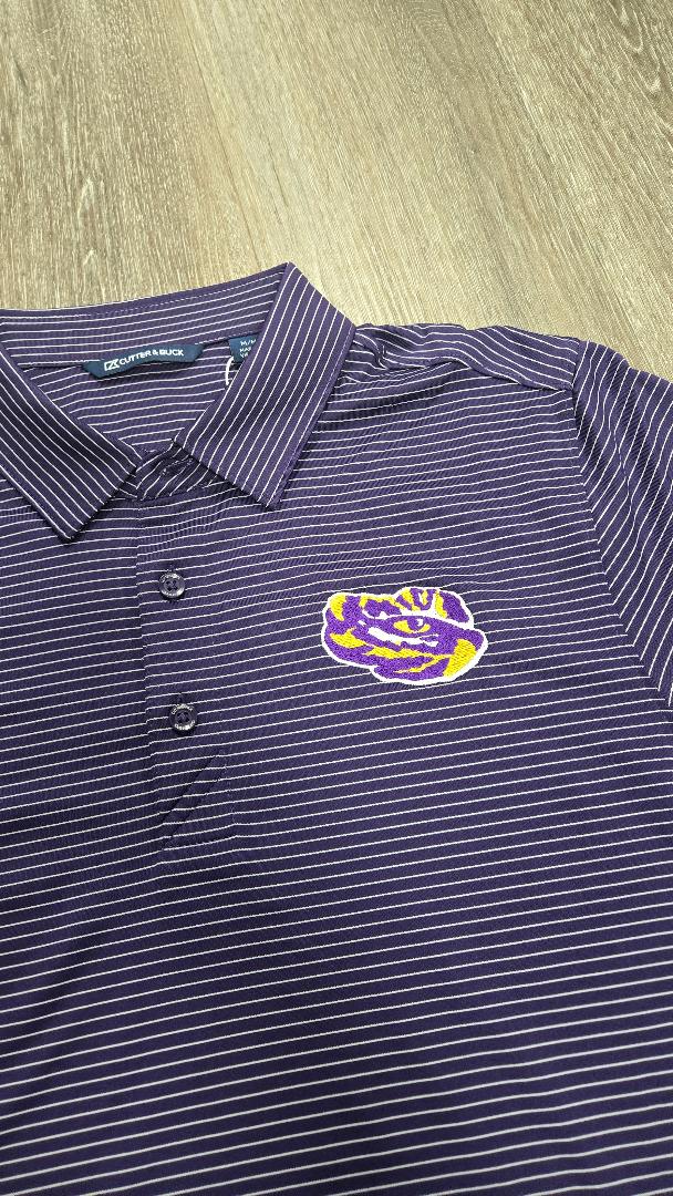 Eye of the Tiger Cutter & Buck Forge Pencil Stripe Polo