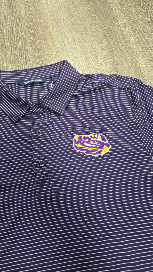 Eye of the Tiger Cutter & Buck Forge Pencil Stripe Polo