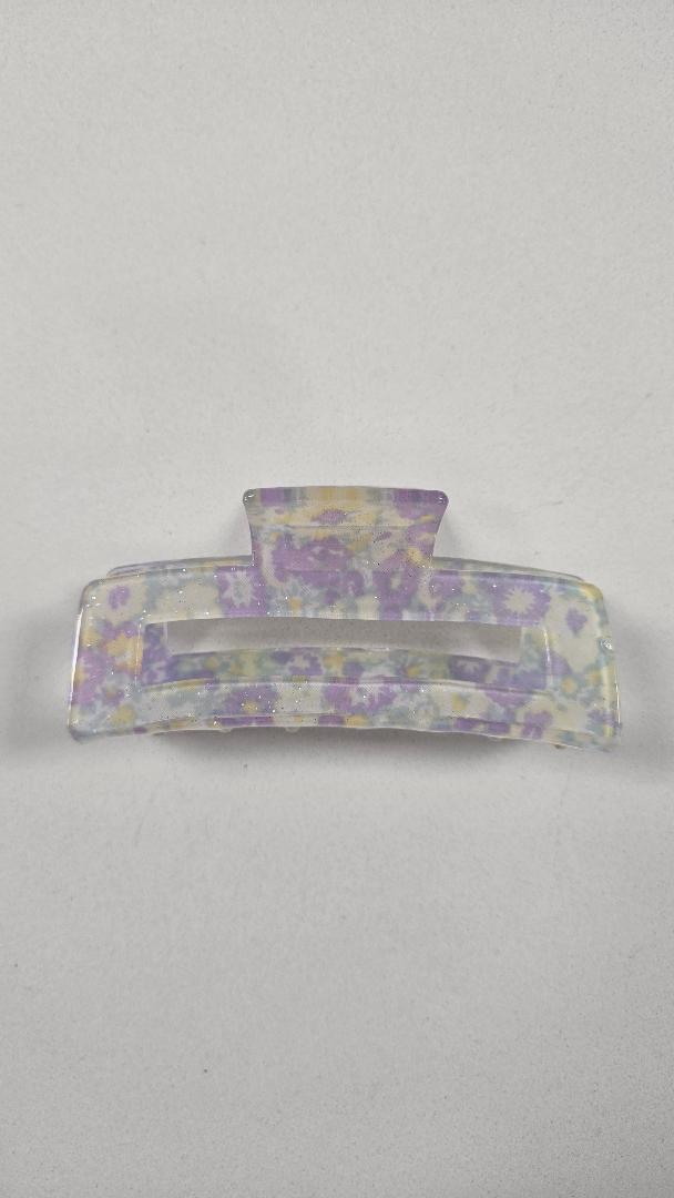 Floral Sparkle Claw Clip