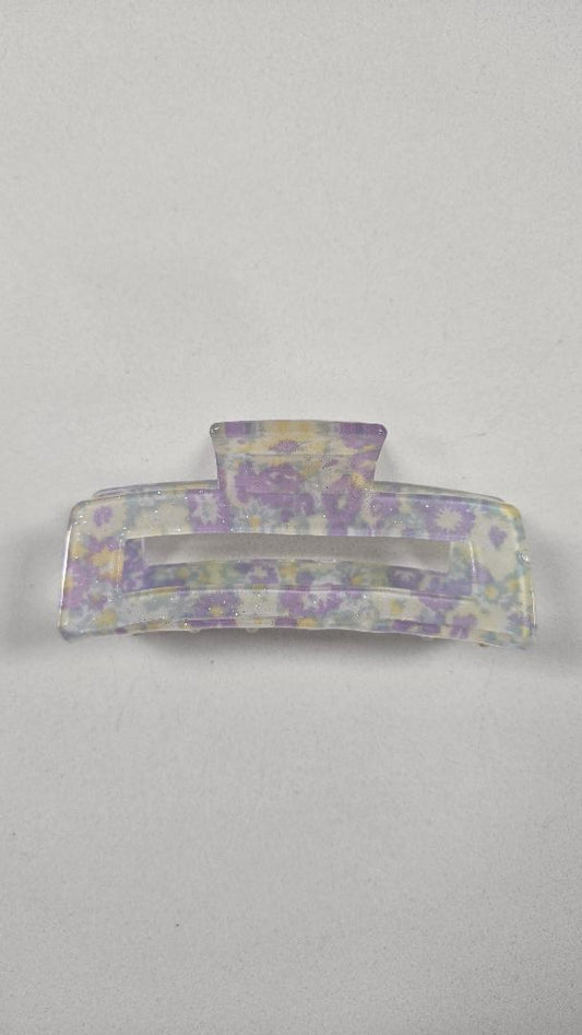 Floral Sparkle Claw Clip